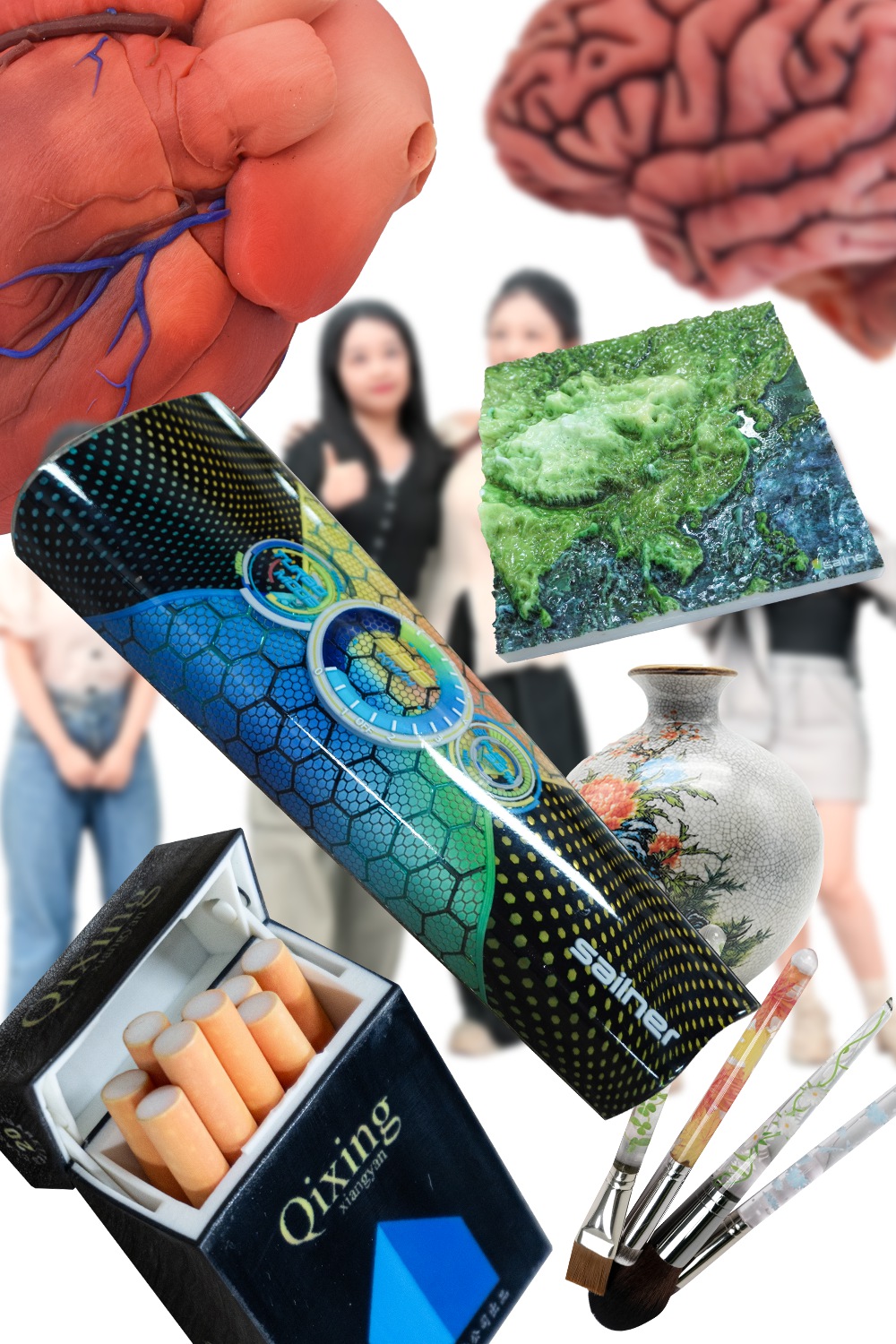 （1）Full color 3D printing